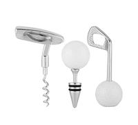 TOPINCN Tire-Bouchon en Forme D'Ouvre-bouteille de Vin, Conception Ergonomique Durable pour Fête de Mariage, Ensemble D'outils de Cuisine en Alliage de Zinc, Ouvre-bouteille de Vin Rouge et Bouchon