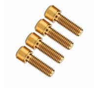 TOPINCN Titan Alloy Bike Disc Disc Frein Fixation Vis pour Vélos de Montagne, Vélos de Route, Vis 4pcs M6x18mm avec Joint (M6X18 avec Joint)