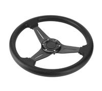 TOPINCN TOPINCN Volant de Dérive Universel 350mm/14 Pouces, Remplacement de Volant de Voiture de Course pour Sport Drifting Rouge (SILVER) (BLACK)