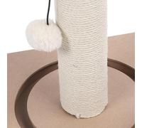 TOPINCN Tour à Chat Griffoir pour Chat Griffoir pour Arbre à Panneau Haute Résistance densité Structure Stable 4 Mini Boules Bâton de Taquin Plateau Tournant pour Chats D'intérieur