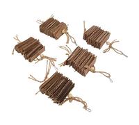 TOPINCN Toys Droit Nature NATUREMER RÉSISTANCE DÉCORME DE Cage D'OIGINE - Soulagez Le Stress et L'ennui pour Les Perruches Gris Africain - 5pcs (Clair)