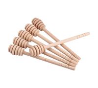 TOPINCN Trempette à Miel en Bois, Bâton D'agitation à Long Manche pour une Distribution Facile et un Bruinage sur les Aliments, Paquet de 50 Pièces pour un Usage Domestique (Prenez Honey King
