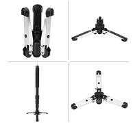 TOPINCN Trépied de Support Durable de Trois Pieds avec Rotation Flexible à 360 ° pour Les Amateurs de Photographie, Conception Compacte