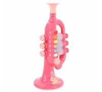 TOPINCN Trompette Jouet Enfants en Bas âge Instruments en Plastique Faux Jouet de Musique Portable Jouets éducatifs Précoces Enseignement des Chansons Musicales (Blue)