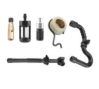 TOPINCN Trousse Filtre Durite D'essence Pompe à Huile Pompe à Huile De Vis sans Fin pour MS180 MS170 180 018 017 Abordable Pièces Rechange Tronçonneuse Accessoires