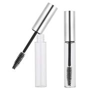 TOPINCN Tube de Mascara Vide Durable et Léger pour le Stockage et les Voyages, 5 Couleurs, Bouteille de Récipient de Mascara Vide de 10 Ml pour Maquilleur des Yeux (Bouchon argenté asiatique 10 ml)