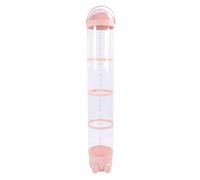 TOPINCN Tube de Rangement pour Animaux en Peluche, Organisateur D'animaux en Peluche de 162 Cm avec Lumières Réglables, Seau Transparent pour Salle de Jeux, Chambre à Coucher, Salon (PINK)