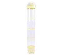 TOPINCN Tube de Rangement pour Animaux en Peluche, Organisateur D'animaux en Peluche de 162 Cm avec Lumières Réglables, Seau Transparent pour Salle de Jeux, Chambre à Coucher, Salon (YELLOW)