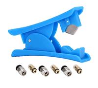 TOPINCN Tube PTFE avec Connecteurs Pneumatiques et Coupeur, Accessoires D'imprimante 3D Haute Performance pour une Précise, Kit de Tube PTFE Bleu 98 Cm