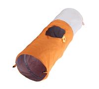 TOPINCN Tunnel pour Chats D'intérieur, Tube de Jeu Pliable de 45 Pouces de Long avec 2 Trous, Cadre en Fil d'acier Flexible pour Chats de Petite et Moyenne Taille, Jeu Interactif pour