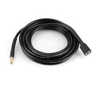 TOPINCN Tuyau de Lave-auto Haute Pression 40MPa/5800PSI, Tuyau en Caoutchouc Durable pour K2, Tube de Lave-linge D'extension pour Nettoyer et Débloquer les Canalisations, 6 Mètres Noir (15m / 49.2ft)