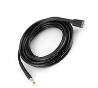 TOPINCN Tuyau de Lave-auto Haute Pression 40MPa/5800PSI, Tuyau en Caoutchouc Durable pour K2, Tube de Lave-linge D'extension pour Nettoyer et Débloquer les Canalisations, 6 Mètres Noir (6M / 19,69