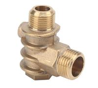 TOPINCN Valve 1 Voie pour Compresseur D'air en Laiton avec Haute dureté pour Alimentation du Compresseur D'air, Clapet Anti-retour fileté pour Système Pneumatique, 1/2x3/4-16x10