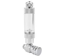 TOPINCN Valve à Aiguille de Compteur de Bulles de Régulateur Anti-CO2, Clapet Anti-Retour en Acier Inoxydable de Haute Précision, pour Système D'aquarium (Microvanne Simple tête + Enregistrement