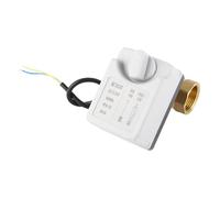 TOPINCN Vanne à Bille Motorisée DC 12V-24V, Contrôle Fiable pour Usage Industriel, Laiton ABS 1 Pouce DN25