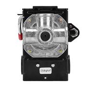 TOPINCN Vanne de Commande Automatique de Pressostat G1/4 75~120 Psi 220 V pour Compresseur d'air, Poignée Rouge, Régulation Mécanique 10 (A) pour des économies D'énergie, Performances Stables,