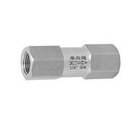 TOPINCN Vanne Fendue Haute Performance en Acier Inoxydable 304 pour un Débit Unidirectionnel Fiable dans Divers Environnements - Tailles BSPP Disponibles (1/4")
