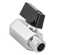 TOPINCN Vannes à Filetage G1/4, Robinet à Bille D'Eau pour Système de Refroidissement par Eau D'ordinateur, Laiton Massif plaqué pour les Amateurs de Bricolage