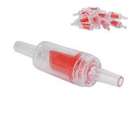 TOPINCN Vannes de Rétention de la Pompe à Air en Plastique Durable de 10 Pièces pour L'oxygène, Facile à Installer, s'adapte au Tube Standard de la Compagnie Aérienne Aquarium, 10 X Vannes de (Rouge