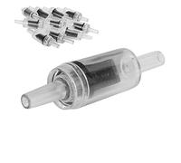 TOPINCN Vannes de Rétention de la Pompe à Air en Plastique Durable de 10 Pièces pour L'oxygène, Facile à Installer, s'adapte au Tube Standard de la Compagnie Aérienne Aquarium, 10 X Vannes de (Noir
