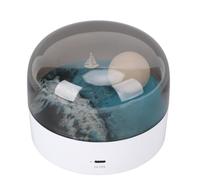 TOPINCN Veilleuse Tactile Lune pour Chambre à Coucher, Lampe de Chevet Tactile avec Variateur d'intensité, Lumière Chaude/froide, Rechargeable, Idéale pour Enfants et Adultes, Cadeau
