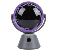 TOPINCN Ventilateur de Table avec Circulation D'air, Ventilateur de Bureau, Affichage Numérique, Conception Suspendue Réglable à 3 Vitesses et Veilleuse Ambiante pour le Bureau et