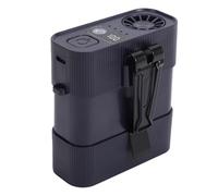 TOPINCN Ventilateur de Taille Portable, Ventilateur de Ceinture Portable, Refroidissement Mains Libres, de Taille Personnel pour Camping en Plein Air, Voyage, Pêche