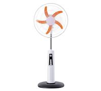 TOPINCN Ventilateur sur Pied Oscillant, Ventilateur sur Pied, Panneau Solaire 12W, Télécommande, Plusieurs Vitesses, Silencieux, sans Fil, pour la Maison, le Camping en Plein Air (Prise UE 220V)