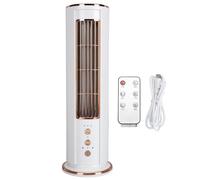 TOPINCN Ventilateur Tour sans Pales, Télécommande Rechargeable USB à 3 Vitesses, Fonctionnement Silencieux, Conception D'oscillation Grand Angle, Corps Léger et Compact, Structure Sûre
