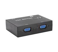 TOPINCN VGA Splitter HD Screen 2-in-1-Out Switcher pour Partager des Portables Accessoires pour Un Ordinateur Moniteur, Plug-Play pour Usage à Domicile