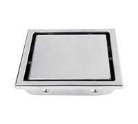 Topinn Siphon de sol en acier inoxydable Forme carrée Anti-odeurs