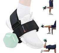 TOPJUM Fixation pour pied d'haltère Tibialis Trainer, poids de cheville réglables, sangles de cheville pour l'haltérophilie, entraînements des jambes à la maison pour fléchisseurs de hanche, attelle