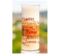 Topkapi 251.003 Italiano Lot de 3 Verres à café glacé avec décor pour café au Lait, Milkshake, frappé, Cocktails, Long Drinks, Cacao