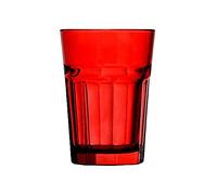 Topkapi 251.019 Lot de 6 verres à long drink Miami Red XL (36 cl) en rouge feu pour cocktail, long drink, mojito, jus, eau, hauteur ~ 12 cm