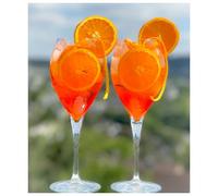 Topkapi Aperol Spritz Lot de 6 verres à cocktail Mara XL - 445 ml - Pour Aperol Spritz, Hugo, Amalfi, cocktails
