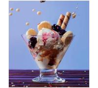 Topkapi Cornettini 251.064 Lot de 6 coupes à glace, à dessert, à yaourt, sorbet, crème glacée, chocolat