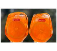 Topkapi elite Aperol Schneppenberg - Lot de 4 verres à Spritz - Taille XXL - Passe au lave-vaisselle - Verre cristal sans plomb - Avec effet optique - 680 ml