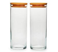 Topkapi Gourmet-Küche 250.927 Amarillo XL Lot de 2 Boîtes de Conservation Hermétiques pour Épices, Farine, Céréales, Sucre, Pâtes, Riz, H ~ 23,4 cm