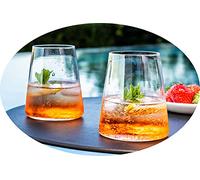 Topkapi Lot de 2 verres à whisky « Whiterocks 50 XL » pour whisky, whisky sur les rochers, boissons, taille XL, forme pyramidale, verre en cristal sans plomb, série Bar & Lounge, H ~ 11 cm, V ~ 500