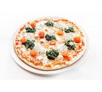 Topkapi Série Pizza Gusto - Lot de 2 assiettes à pizza Mercuria - Grande assiette à pizza Ø 33 cm - Fabriquées en Italie - Porcelaine