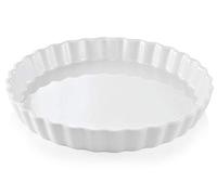 Topkapi Tortelett ETB5328 Plat à tarte en porcelaine Blanc Passe au four 28 cm