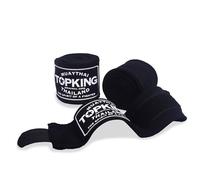 TopKing Bandages de boxe thaï Noir