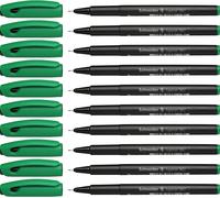 Topliner 967 Stylo Feutre (Fineliner, Pointe Fine 0,4 Mm) Lot De 10, Vert