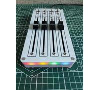 Toplionace Contrôleur CC MIDI USB 4 Faders - Mixeur Daw et Contrôle de Plug-In pour la Production Musicale Plug & Play