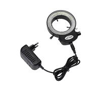 Toplionace Microscope Réglable Source de Lumière LED Ring Light Source de Lumière Industrielle 144 Perles de Lampe 63mm MIC-209 Abat-Jour Entièrement Transparent