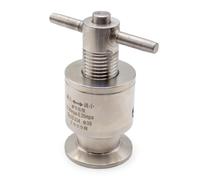 Toplionace Soupape de Décharge de Pression Sanitaire à Installation Rapide | Van de Sortie Tri-Clamp en Acier Inoxydable, Vanne de Sécurité Manuelle à Ressort