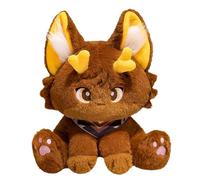 TOPLITHE Genshin Chat en Peluche, Animaux en Peluche d'anime, Peluche à Impact, Jouet Doux et Mignon for Enfants, Cadeau de Joueur de noël(Zhongli,32cm)