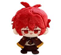 TOPLITHE Genshin Impact Peluche, Anime Peluche Jouet Mignon Doux en Peluche Poupée Porte-clés Carcoon Figure for Les Fans Cadeau (Size : Diluc)
