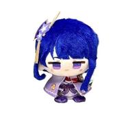 TOPLITHE Genshin Peluche Porte-clés, 12CM Anime Peluche Jouet Mignon Doux en Peluche Impact Poupée Carcoon Figure for Les Fans Cadeau(Raiden Shogun)