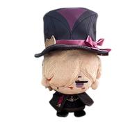 TOPLITHE Genshin Peluche Porte-clés, 12CM Anime Peluche Jouet Mignon Doux en Peluche Impact Poupée Carcoon Figure for Les Fans Cadeau(Lyney)